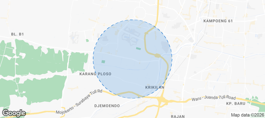 Wiyung Airbnb map